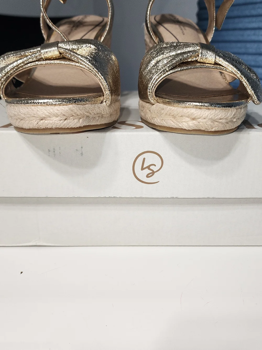 Life Stride metallic gold